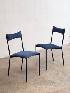 Set of 2 Tensa Chairs, Dark Blue by Ries