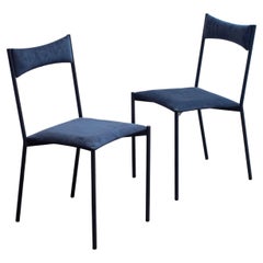 Set of 2 Tensa Chairs, Dark Blue by Ries