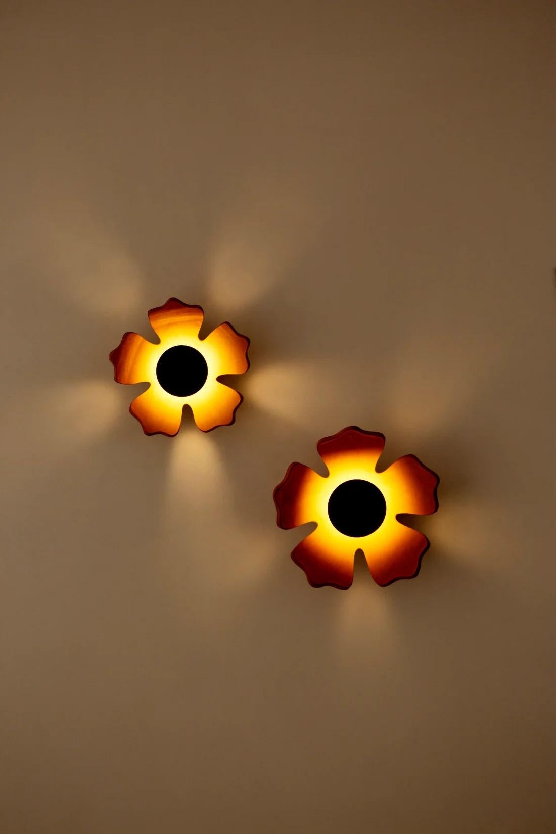 Set di 2 luci da parete con fiori in terracotta di Hatsu
Dimensioni: D 25 x H 25 cm, D 8 x H 20 cm.
Materiali: Ceramica, terracotta, metallo.

Tutte le nostre lampade possono essere cablate a seconda del Paese. Se viene venduto negli Stati Uniti,