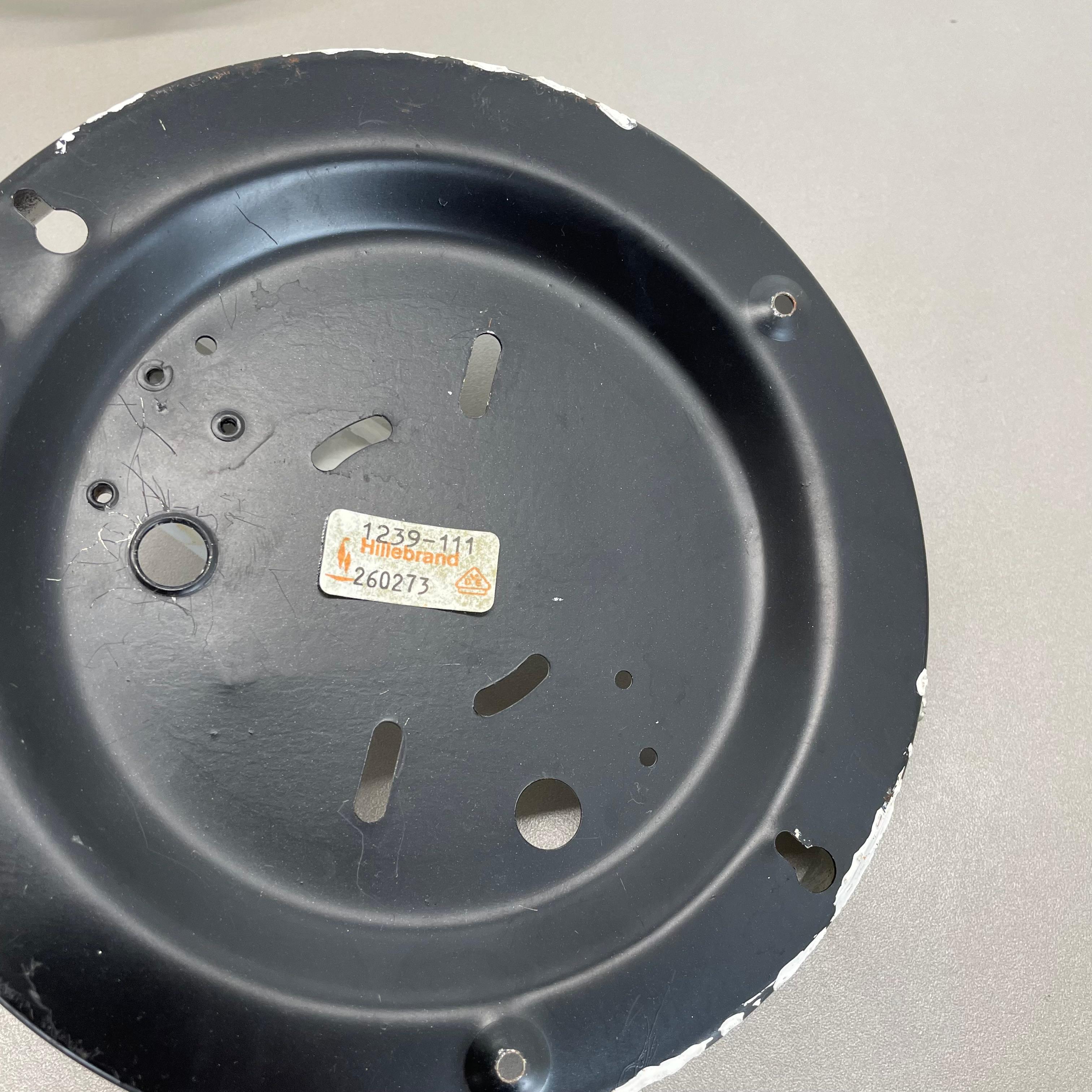 set di 2 plafoniere da parete in vetro testurizzato da 25 cm di Hillebrand Leuchten, anni '70 in vendita 13