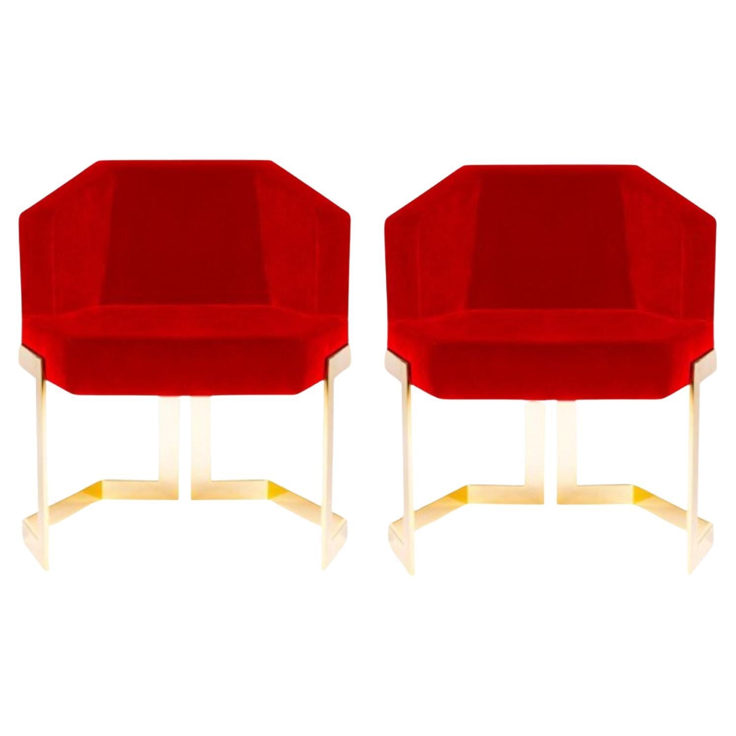 Set of 2 the Hive Dining Chairs, Royal Stranger For Sale