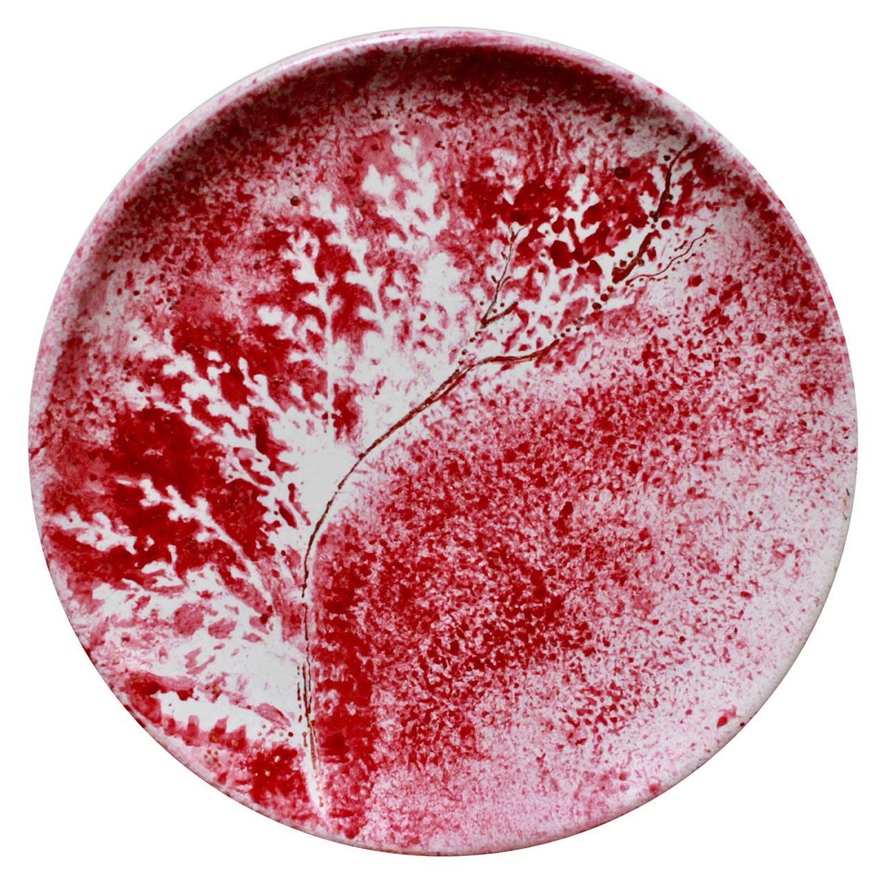 Set of 2 The Leaf Plates For Sale