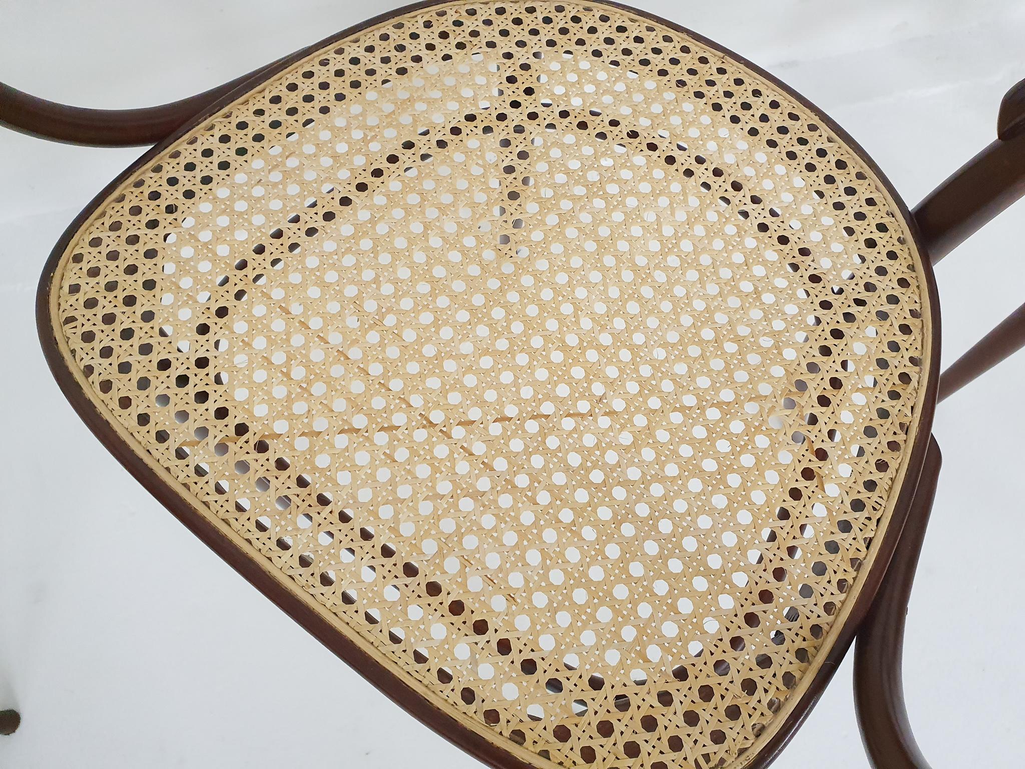 Rattan Set of 2 Thonet Model 78 Dining Chairs
