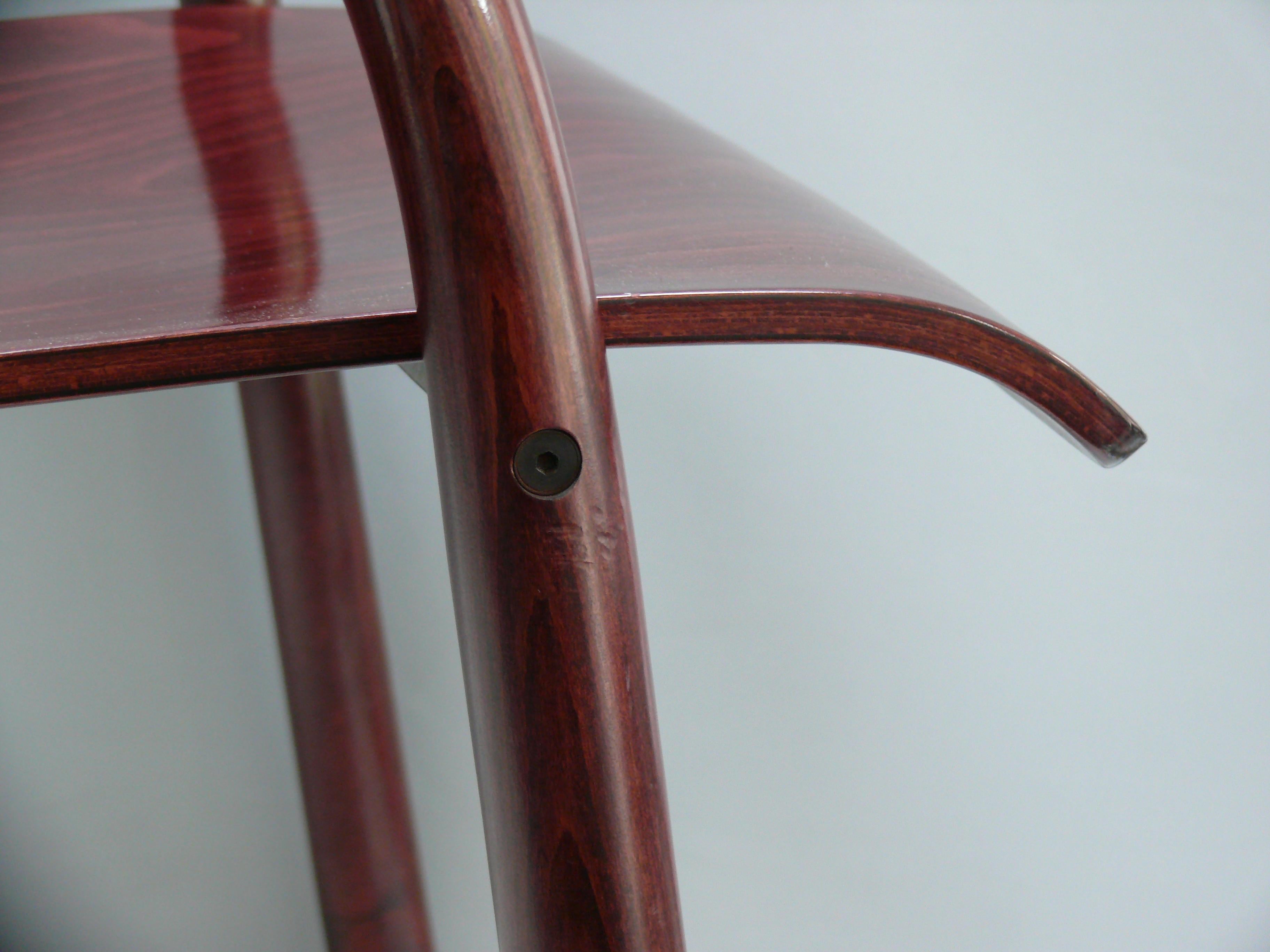 Set of 2 THONET S320 Stacking Chairs designed by Ulrich Boehme & Wulf Schneider For Sale 2