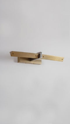 Set of 2 Three Edges Wall Lights by Square in Circle