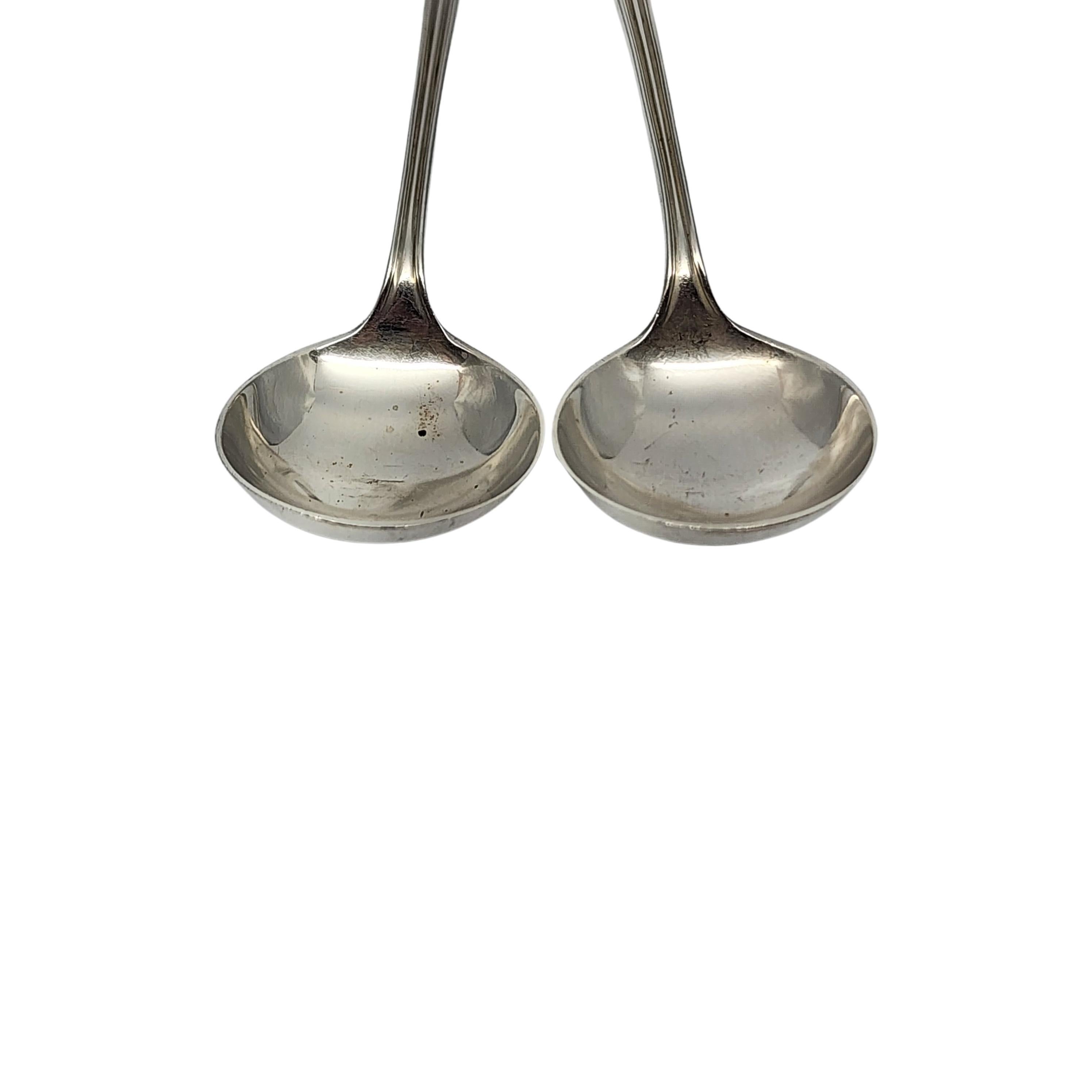 Women's or Men's Set of 2 Tiffany & Co St Dunstan Sterling Silver Bouillon Spoons 5 3/8