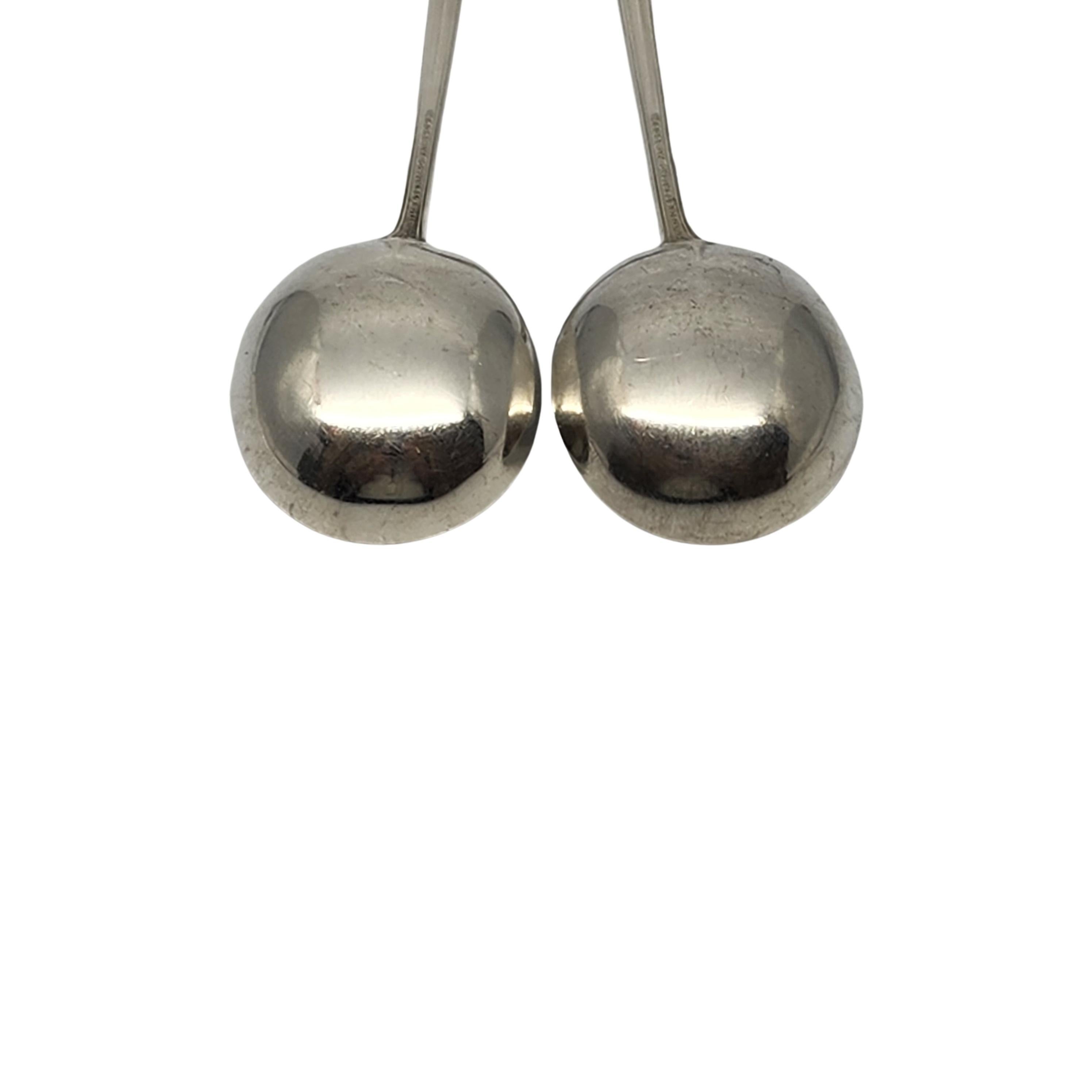 Set of 2 Tiffany & Co St Dunstan Sterling Silver Bouillon Spoons 5 3/8
