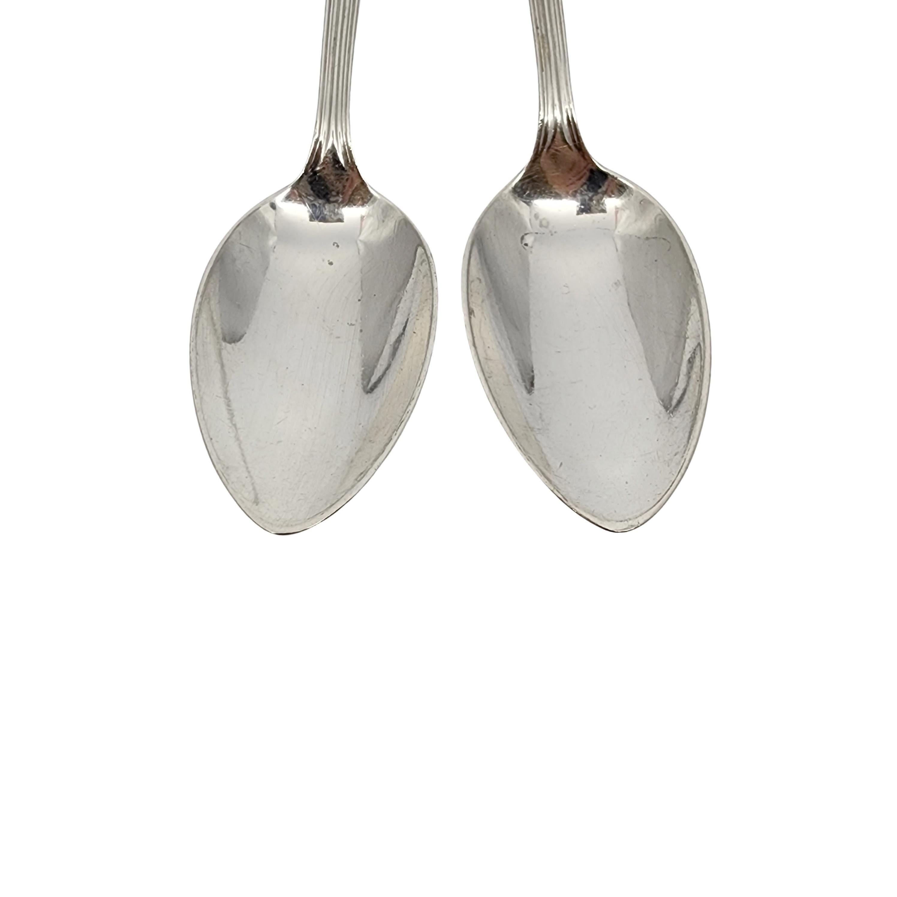 Women's or Men's Set of 2 Tiffany & Co St Dunstan Sterling Silver Oval Soup Spoons w/mono #15590
