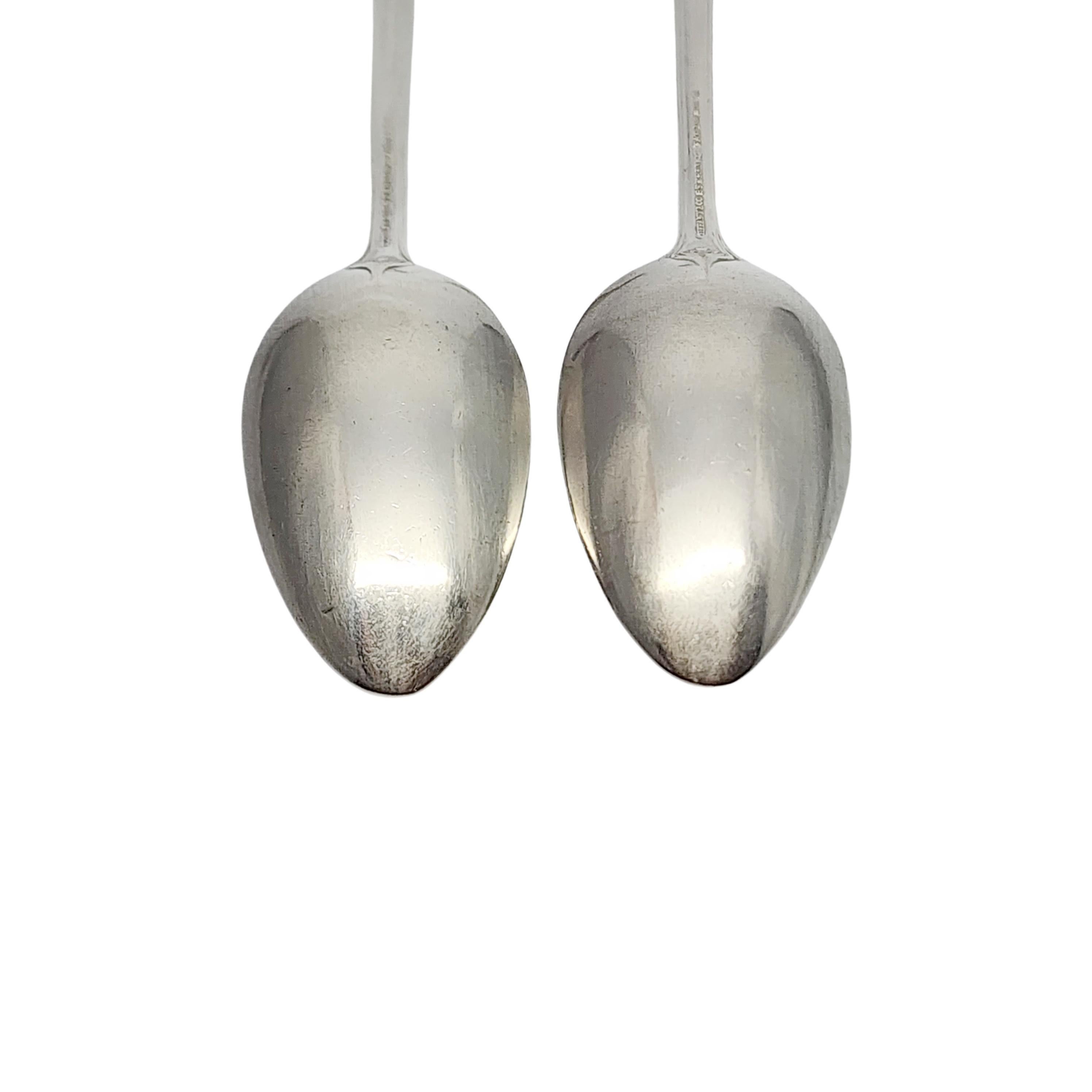 Set of 2 Tiffany & Co St Dunstan Sterling Silver Teaspoons w/mono 5 7/8