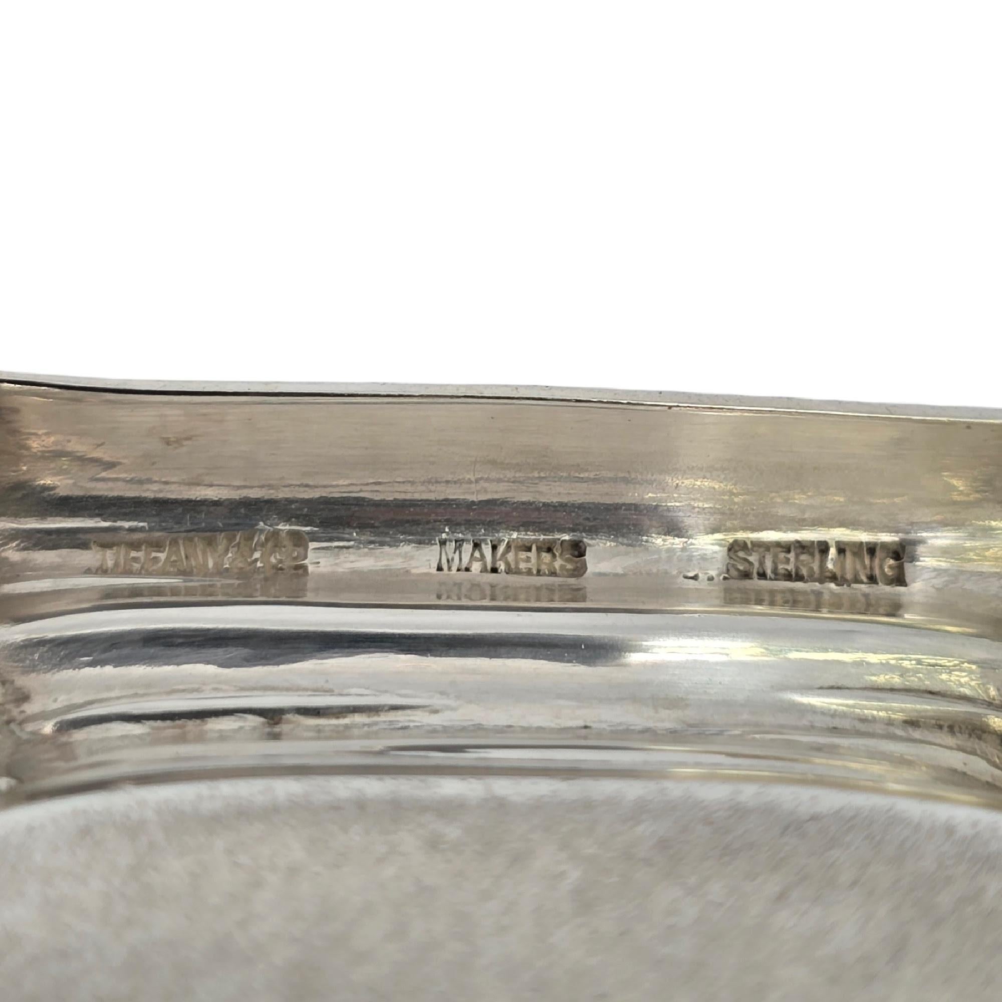 Set of 2 Tiffany & Co Sterling Silver Bamboo Coasters #19621 4
