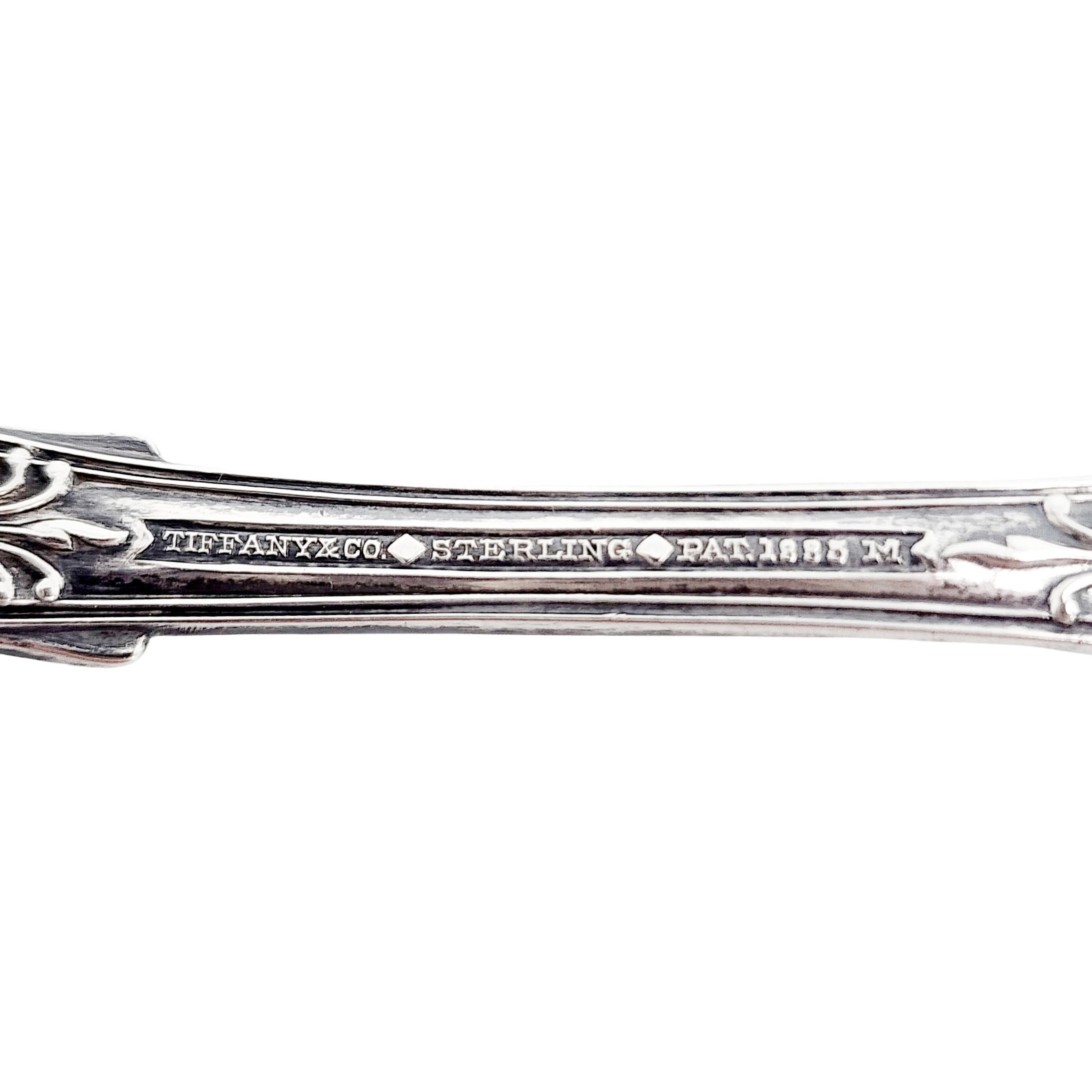 Women's or Men's Set of 2 Tiffany & Co Sterling Silver English King Demitasse Spoons
