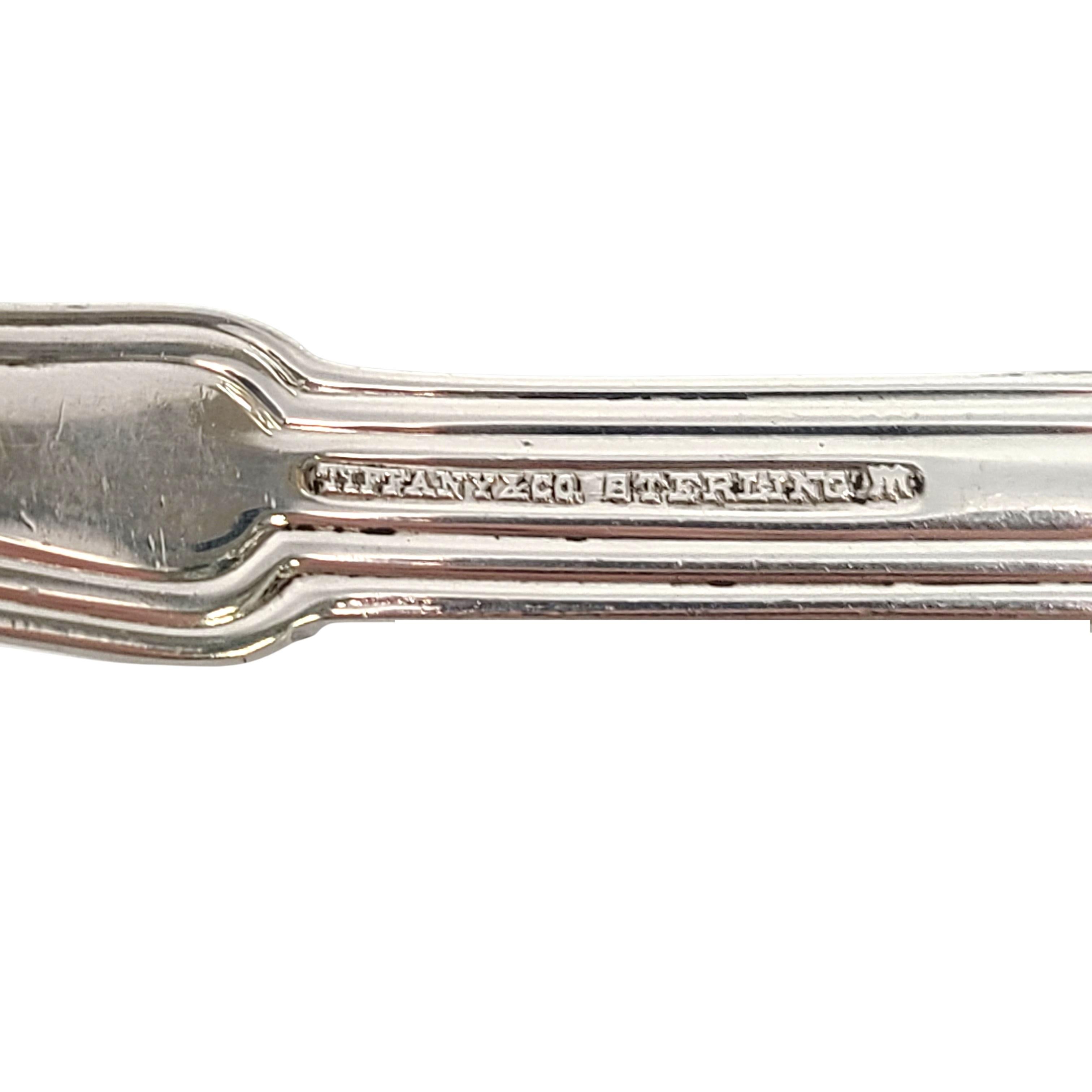 Set of 2 Tiffany & Co Sterling Silver Gramercy Serving Table Spoon with Monogram For Sale 1