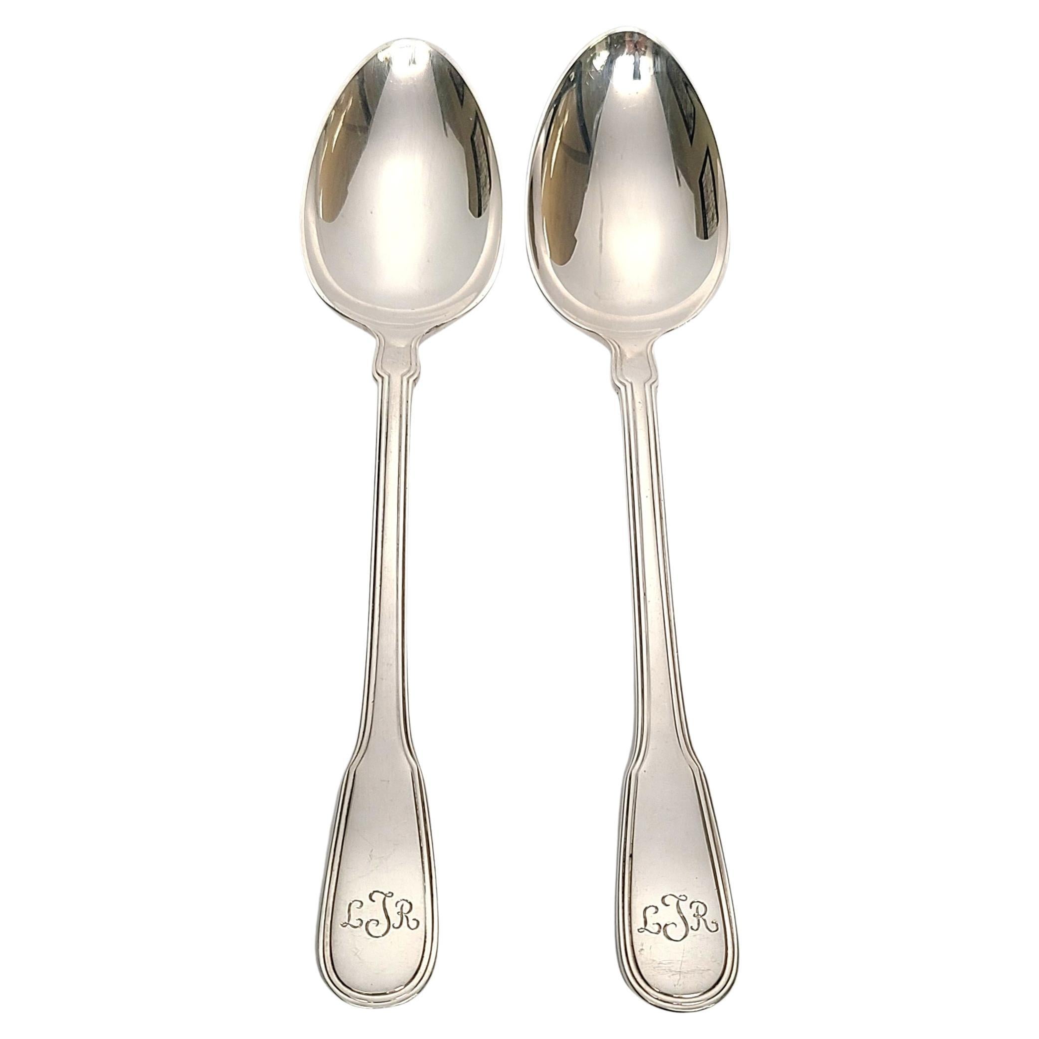 Set of 2 Tiffany & Co Sterling Silver Gramercy Serving Table Spoon with Monogram