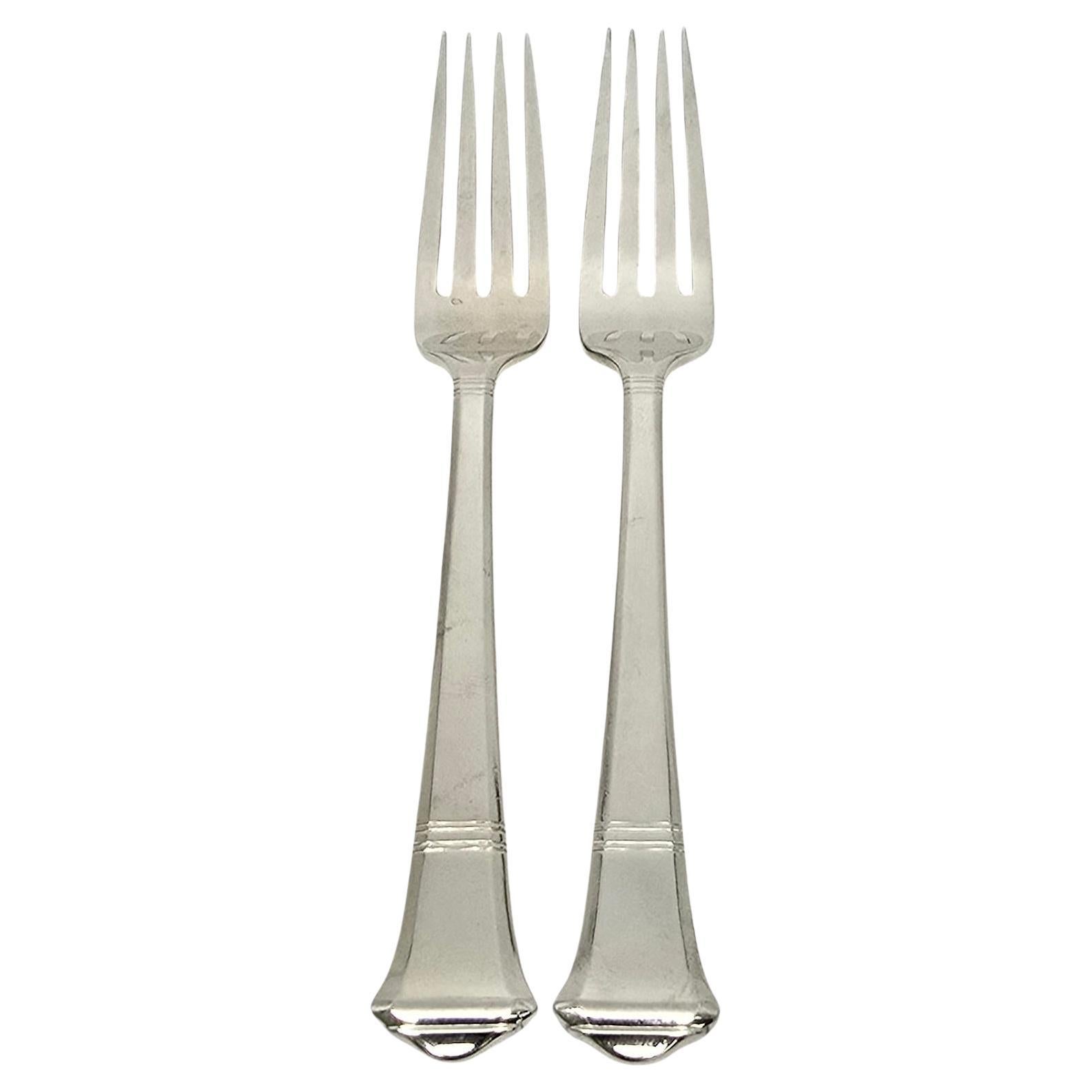 Set of 2 Tiffany & Co Windham Sterling Silver Forks #19267