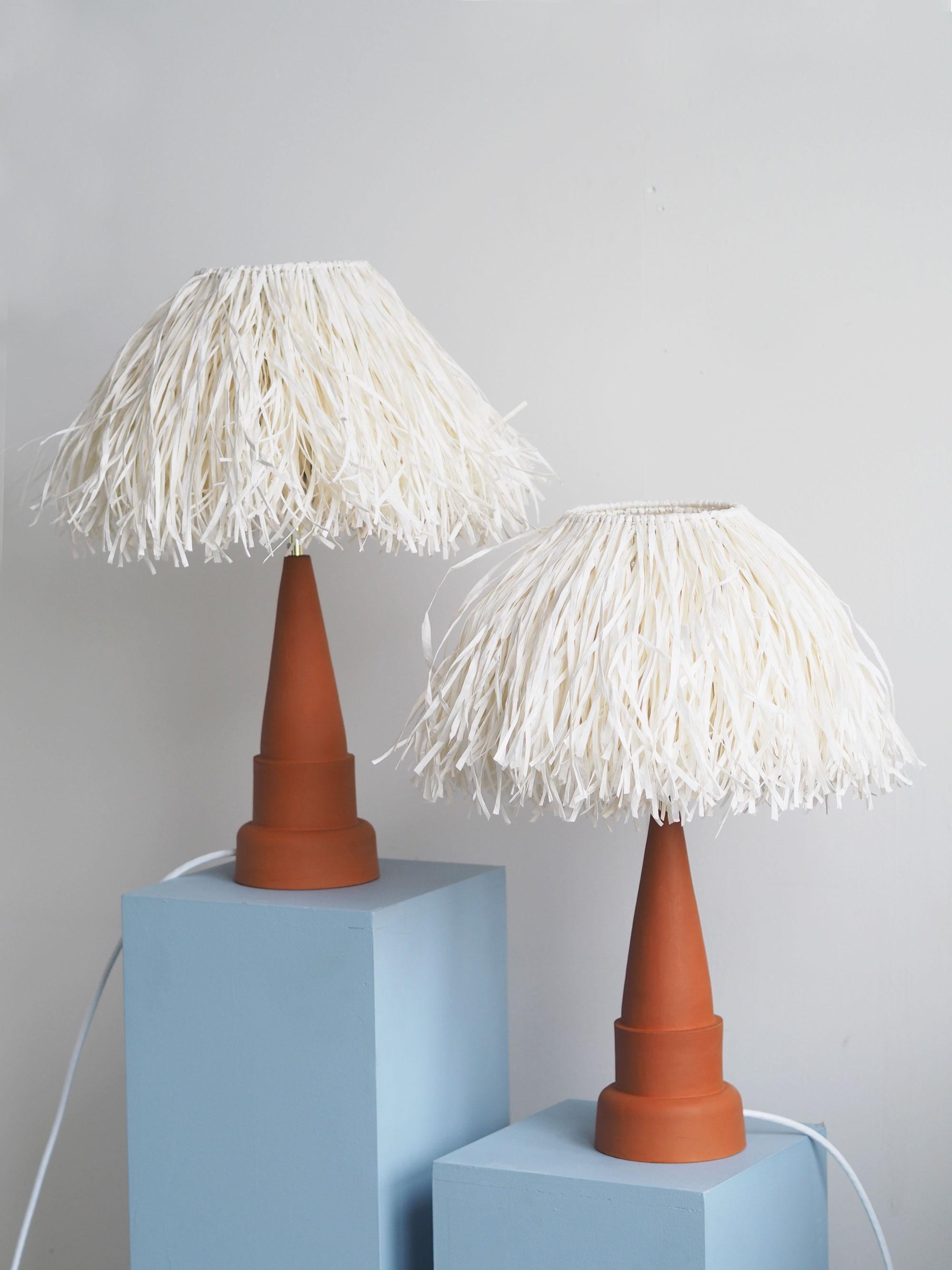 Post-Modern Set of 2 Tiki Lamps by Tero Kuitunen For Sale