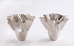 Set of 2 To Go Candlesticks in Sterling Silver by Iris Tutnauer