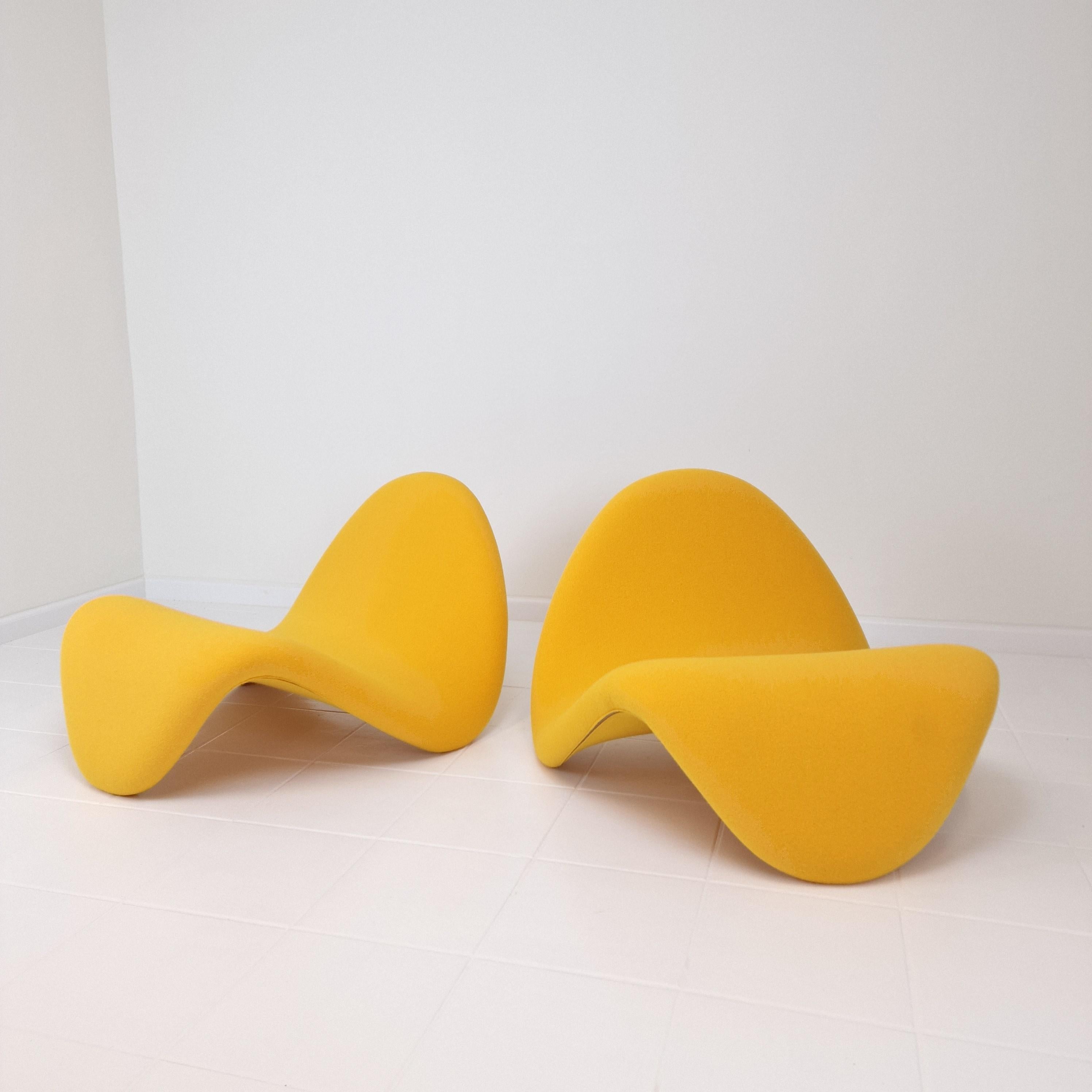 Mid-Century moderno Set di 2 sedie a lingua di Pierre Paulin per Artifort, anni '60 in vendita