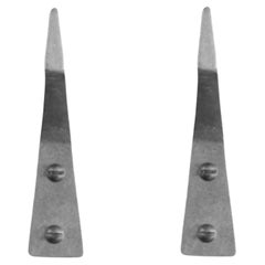 Set of 2 Towel Hooks Aluminum by Henry Wilson