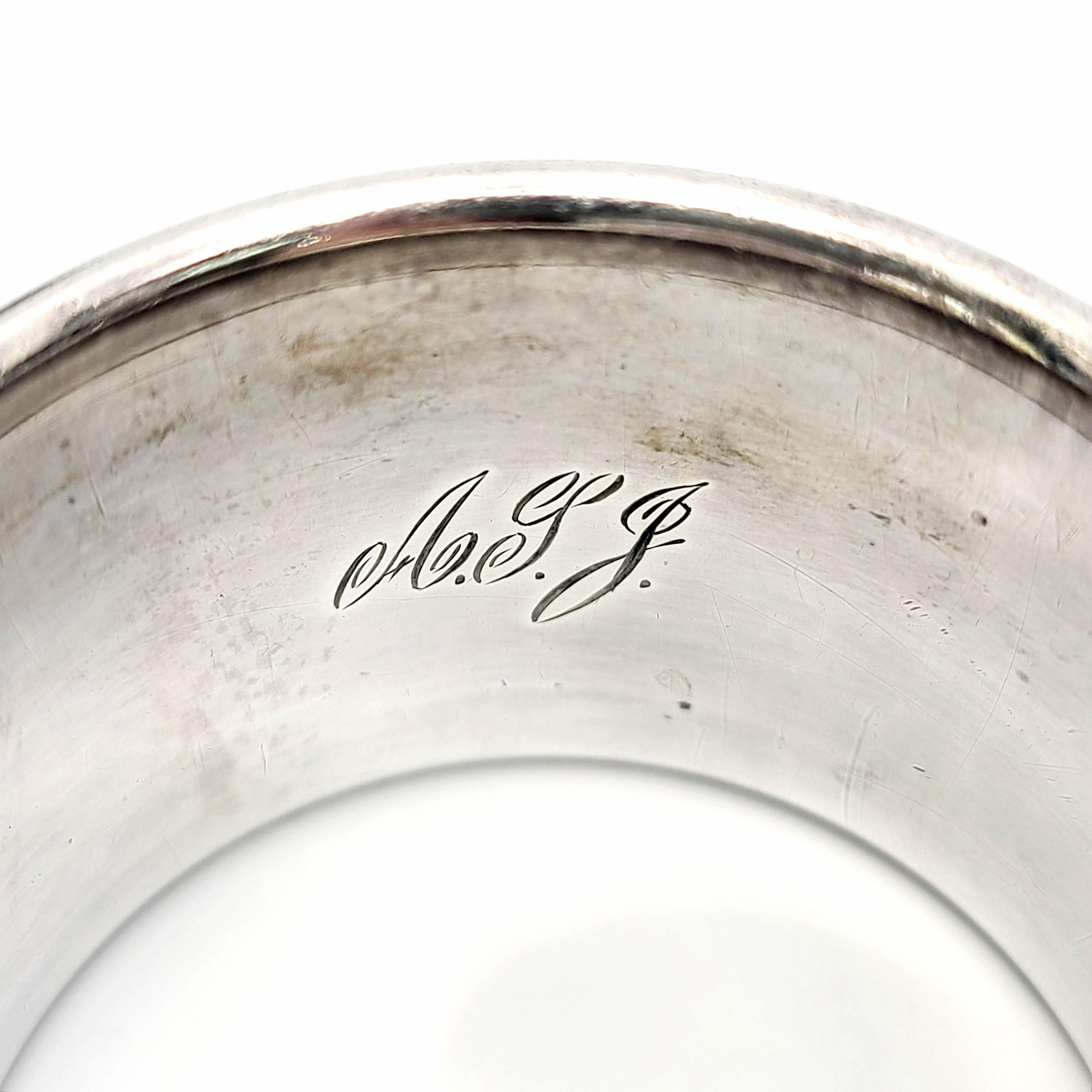 Set of 2 Towle Sterling Silver Napkin Rings 8770 3