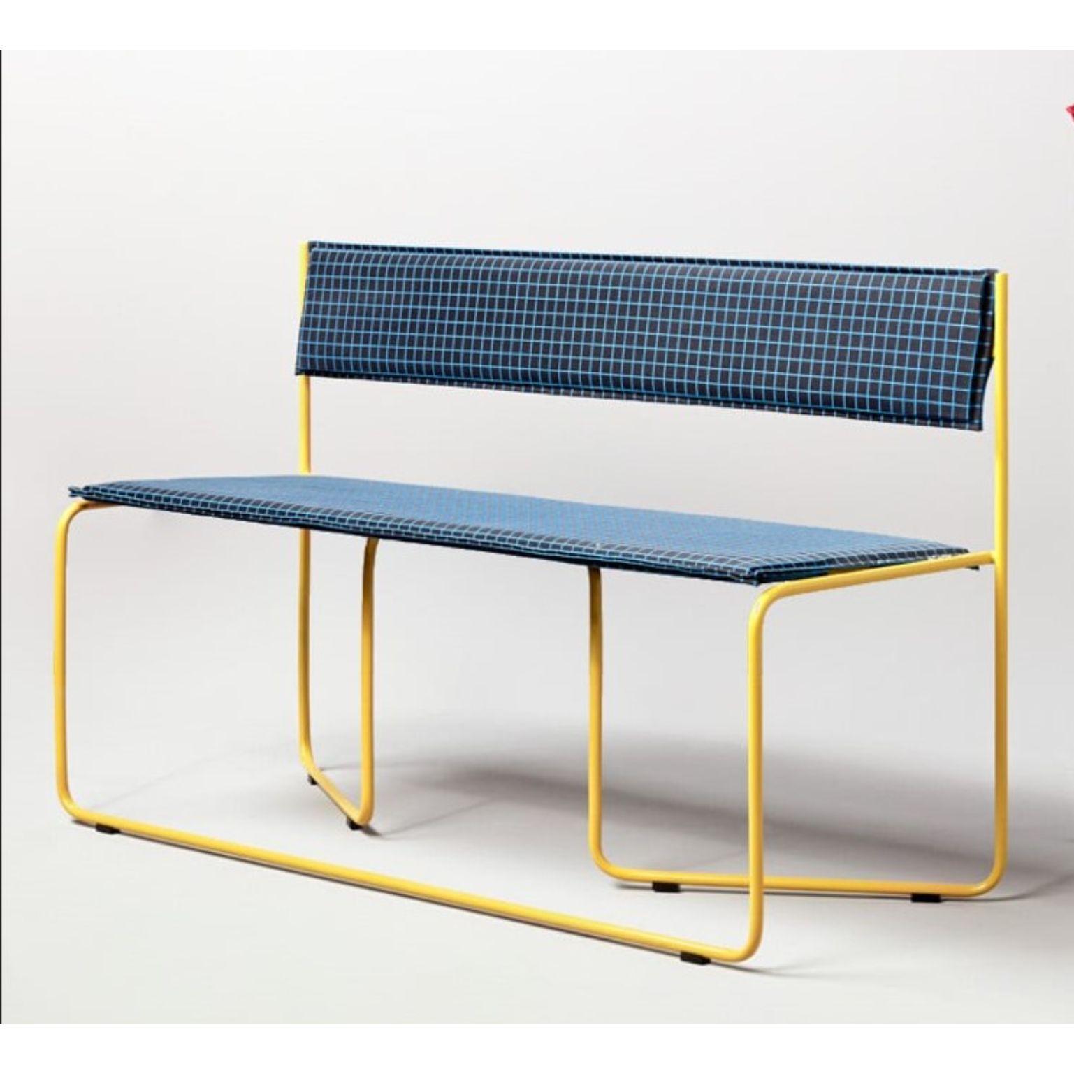Set of 2 Trampolín Bench, Blue by Pepe Albargues In New Condition For Sale In Geneve, CH