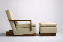 Set Of 2 Trax Lounge Chair With Arms And Ottoman by Phase Design