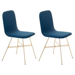 Set di 2, Tria imbottito in oro, Blu di Colé Italia