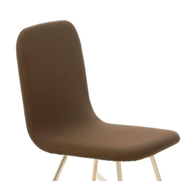 Modern Set of 2, Tria Gold Upholstered, Broce by Colé Italia For Sale