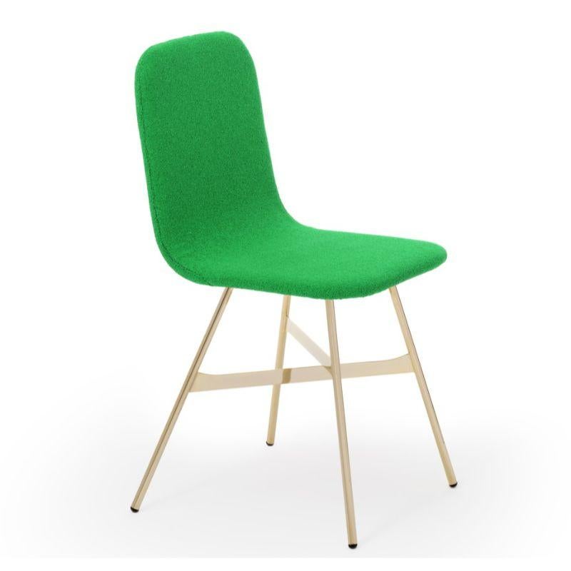 Set of 2, tria gold Upholstered, Menta by Colé Italia with Lorenz & Kaz
Dimensions: H 82.5, D 52, W 58 cm
Materials: Plywood Chair; Golden Metal Legs, Upholstered Fabric C

Also available: tria; 3 legs, with cushion, black, gold, simple, stool,