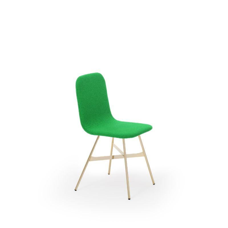 Contemporary Set of 2, Tria Gold Upholstered, Menta by Colé Italia