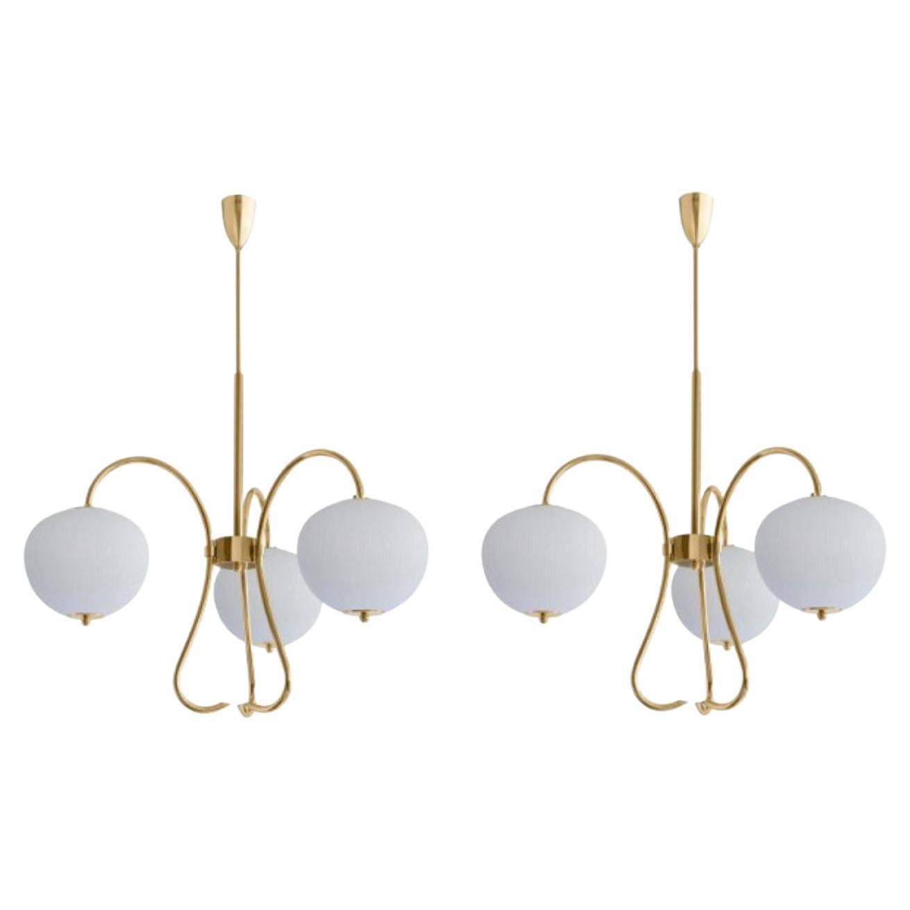 Set of 2 Triple Chandelier China 03 by Magic Circus Editions