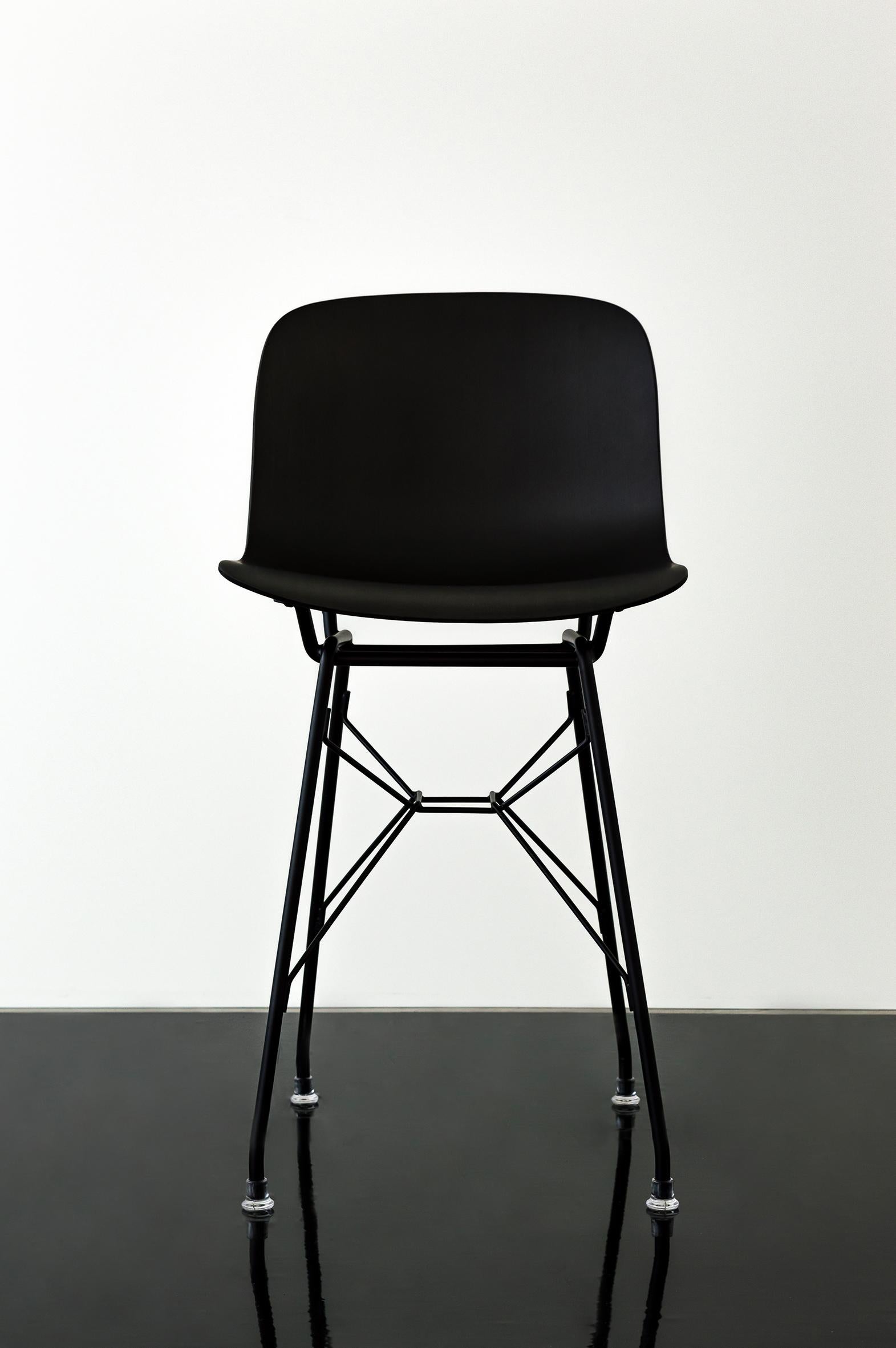 Set of  2 Troy Stool in Black by Marcel Wanders for MAGIS For Sale 1