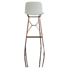 Set of  2 Troy  Wireframe Stool in White by Marcel Wanders for MAGIS