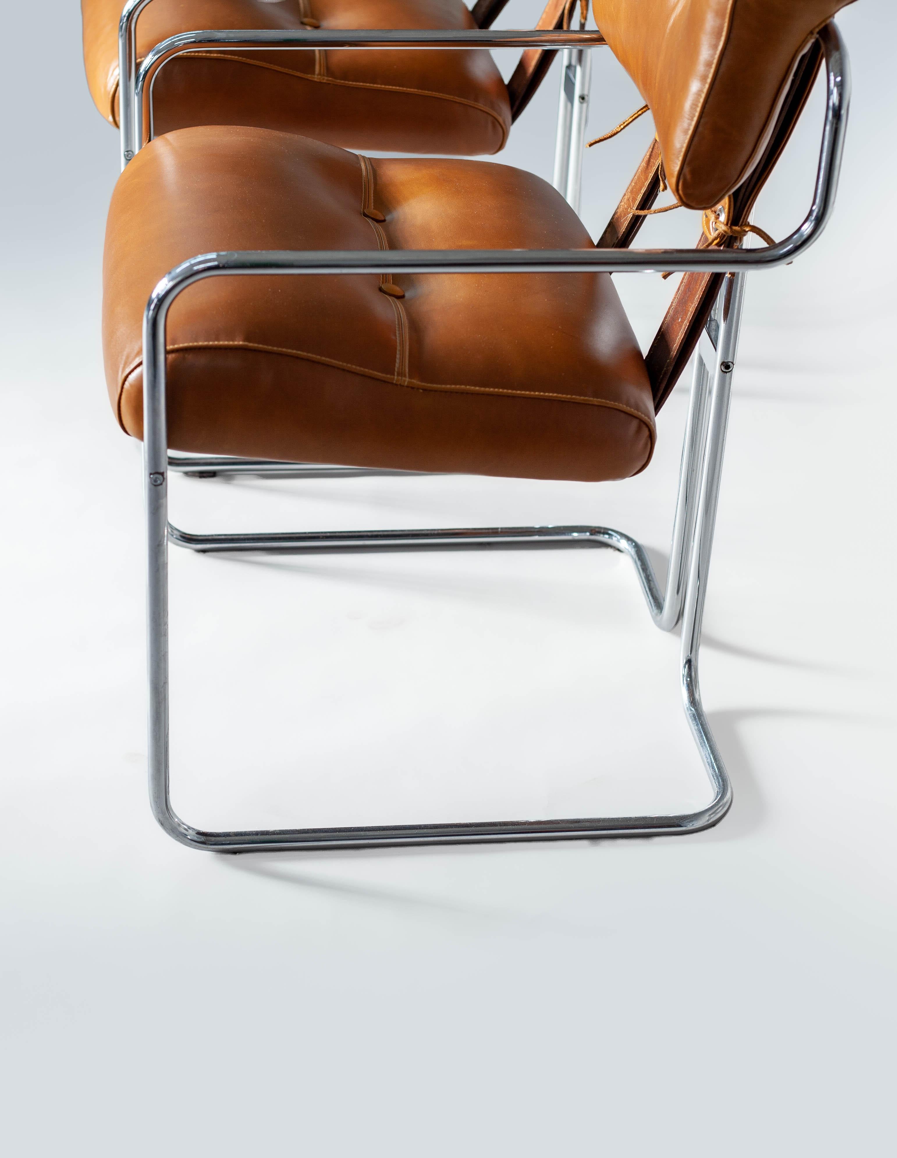 Italian Set of 2 Tucroma Chairs by Guido Faleschini for i4 Mariani