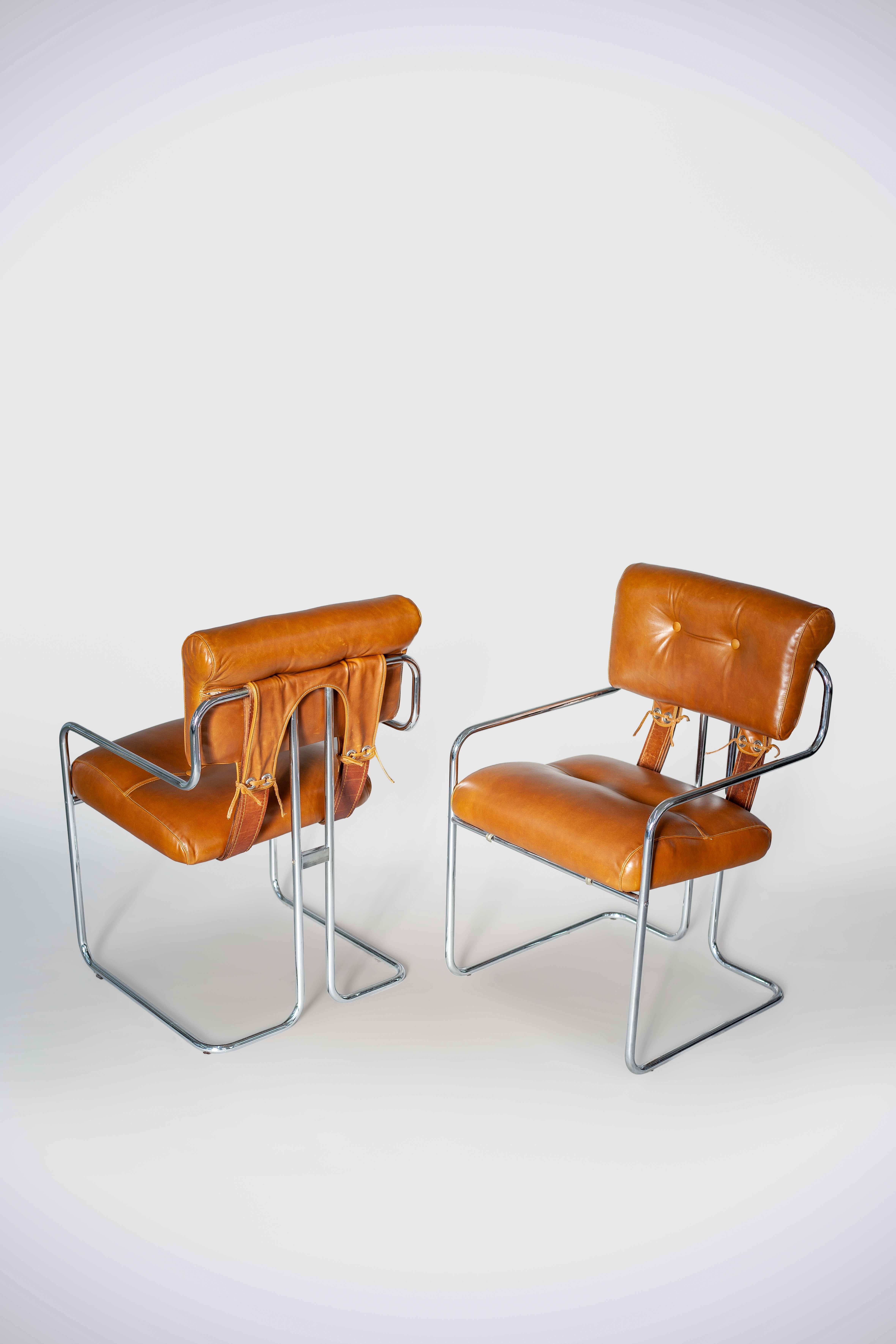 Set of 2 Tucroma Chairs by Guido Faleschini for i4 Mariani 1