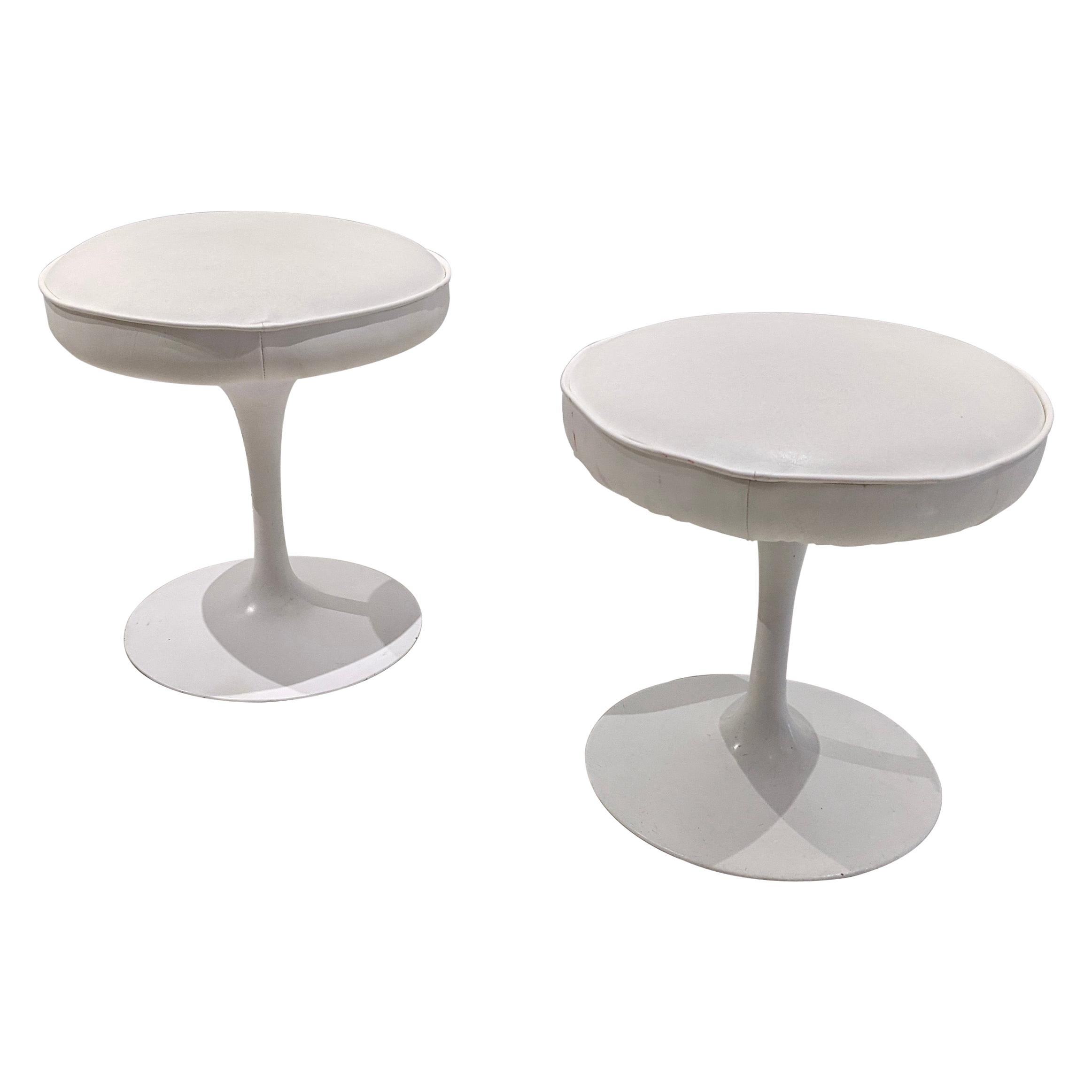 Set of 2 Tulip Stools by Eero Saarinen for Knoll