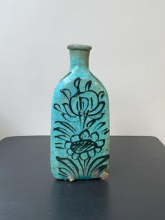 Set of 2 Turquoise Triangular Vases #1 and #2