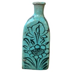 Set of 2 Turquoise Triangular Vases #1 and #2