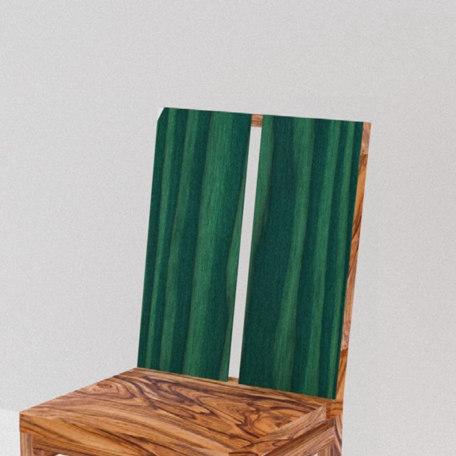 2er-Set Stühle mit zwei Streifen von Derya Arpac (Postmoderne) im Angebot