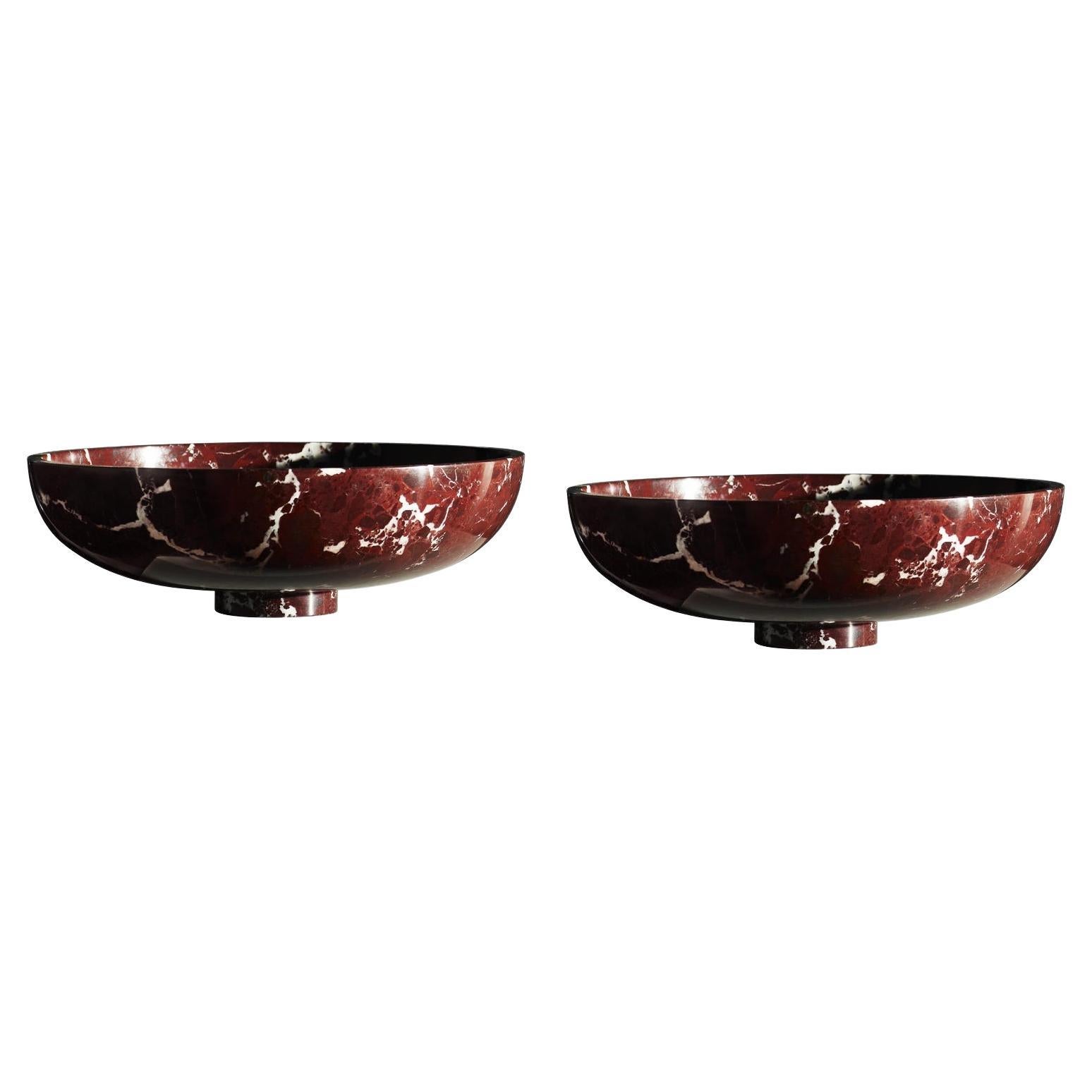 Set of 2 Twosidestory Bowl by Lisette Rützou For Sale