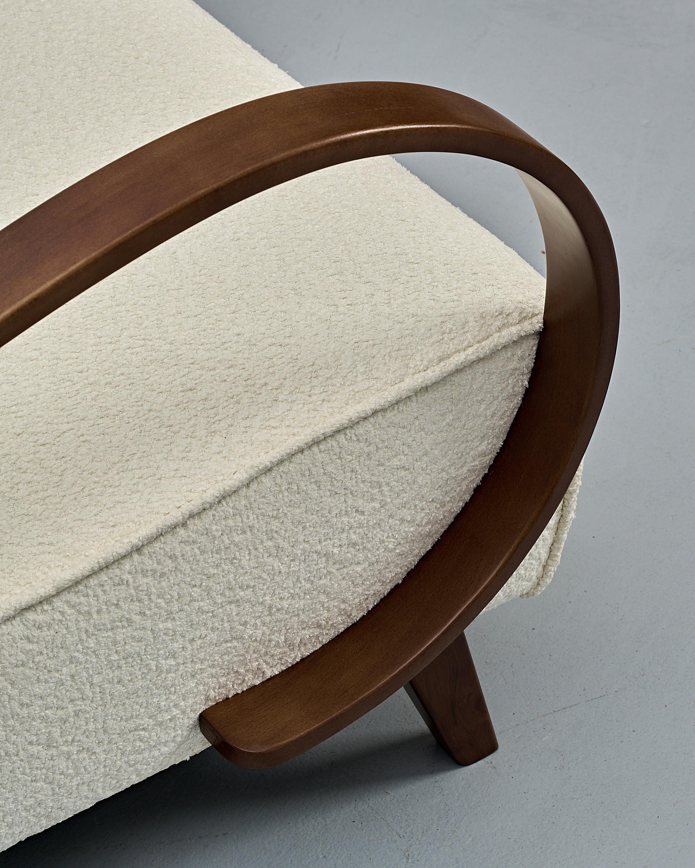 Set of 2 Type C Loop Armchairs by Jindřich Halabala, 1930s 9
