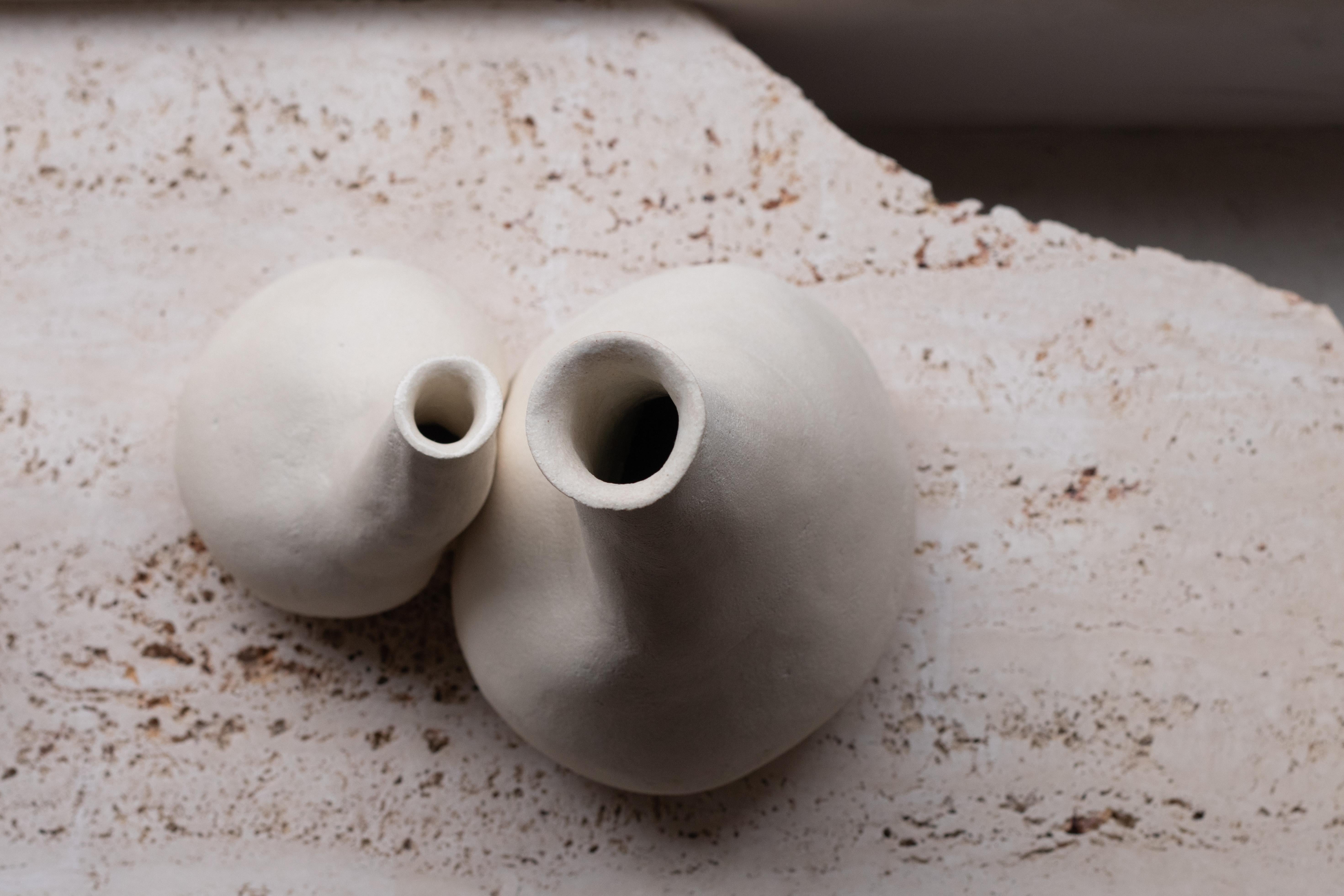 Altro Set Of 2 Under The Cabinet I & II Decorative Ceramic Vases by Lillian Tørlen in vendita