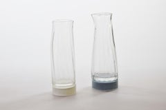 Set of 2 Unique Glass Carafe by Atelier George