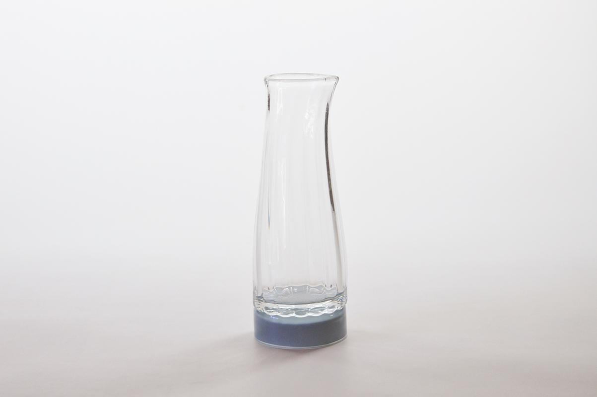 French Set of 2 Unique Glass Carafe by Atelier George