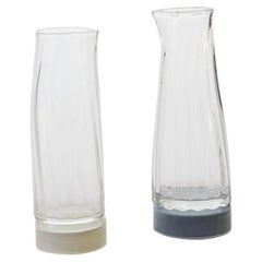Set of 2 Unique Glass Carafe by Atelier George