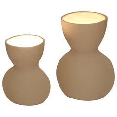 Juego de 2 lámparas blancas Unira de Ia Kutateladze