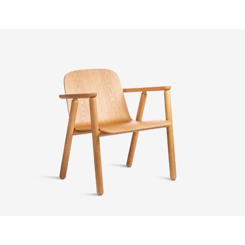 Chêne Ensemble de 2 fauteuils de salon Valo, naturels par Made by Choice en vente
