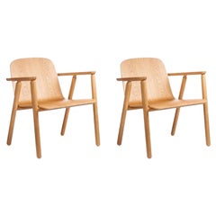 Ensemble de 2 fauteuils de salon Valo, naturels par Made by Choice