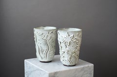Set of 2 Vases by Anna-Lisa Thomson. Gefle / Upsala Ekeby, Sweden, 1930s