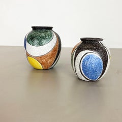 Set of 2 Vases "Milano" Designed by Rudolf Schardt for Ruscha, Germany, 1950s