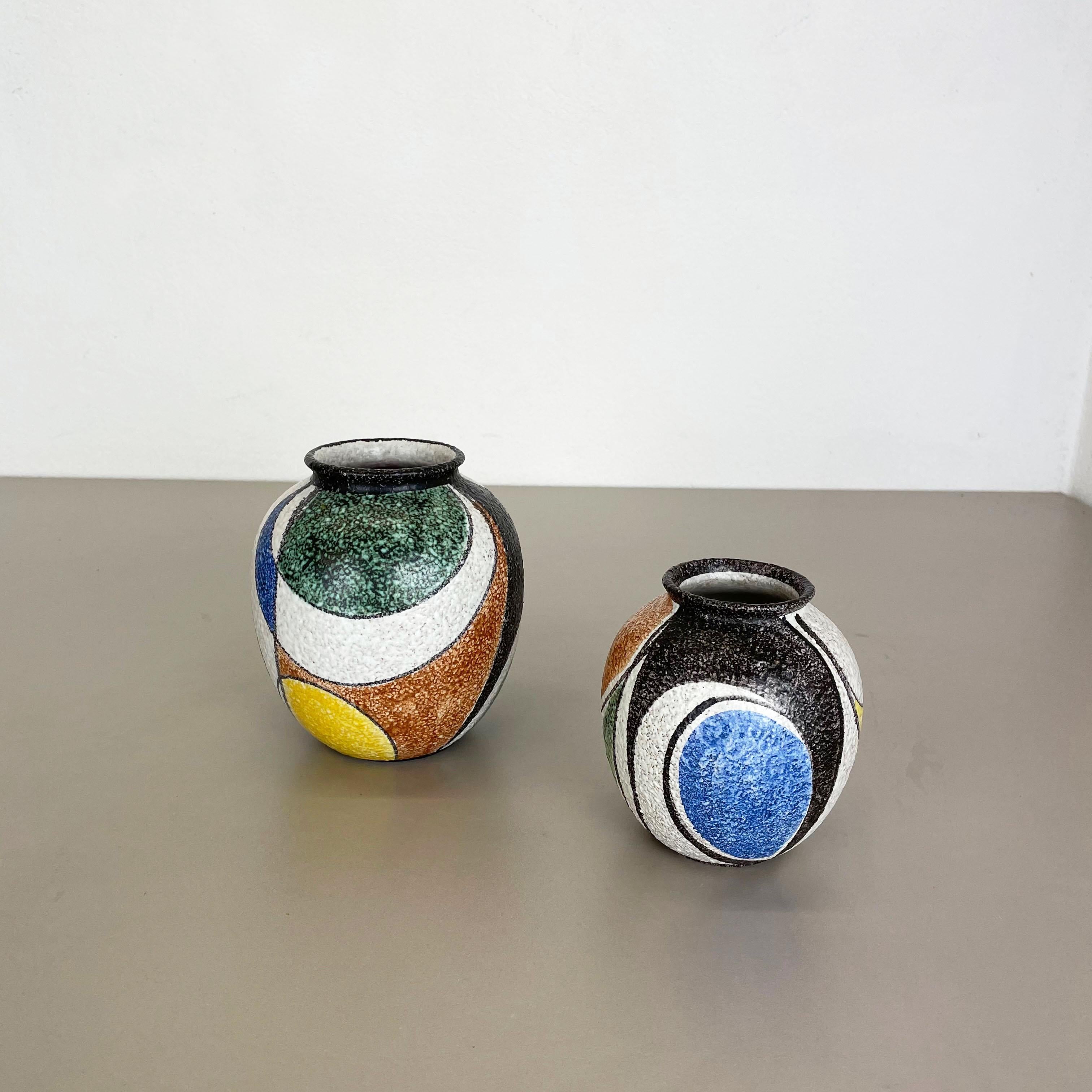 Mid-Century Modern Set of 2 Vases 